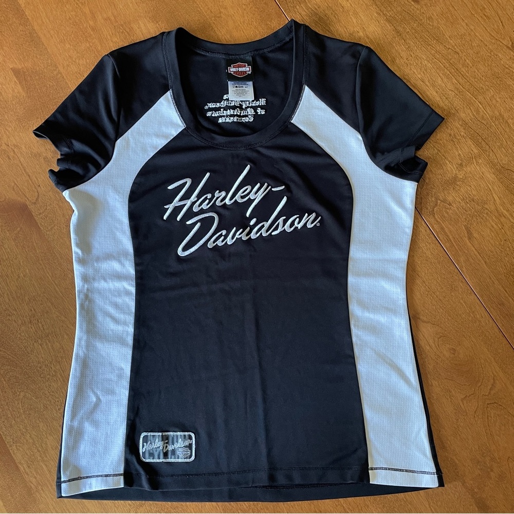 Harley Davidson Black and White Women's Cooling Top